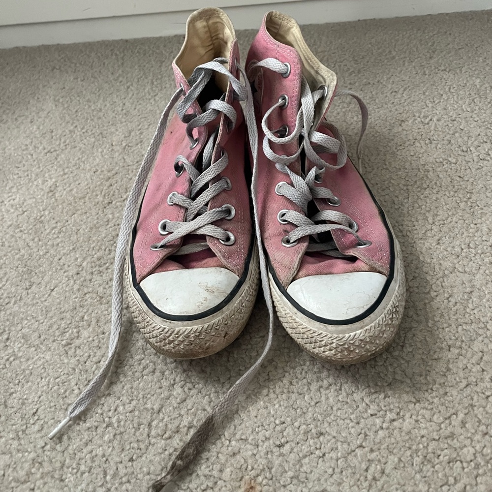 Pink High Top Converse
